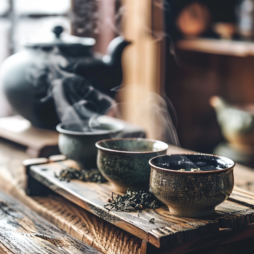 préparation du thé dans un salon de thé artisanal