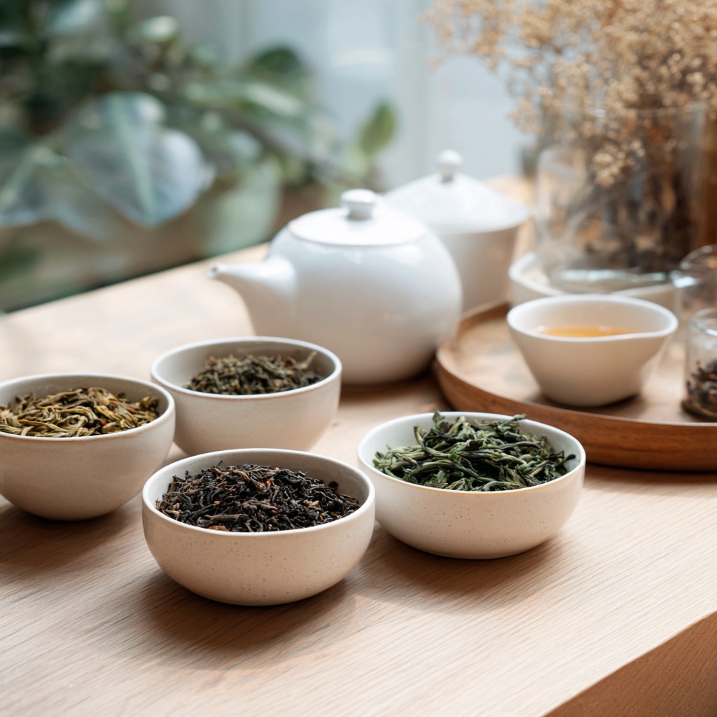 feuilles de thé en vrac observées pour reconnaître un thé de qualité