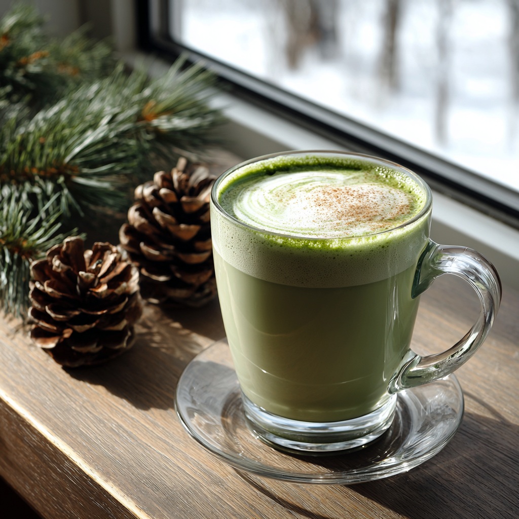 Latte sencha de noel